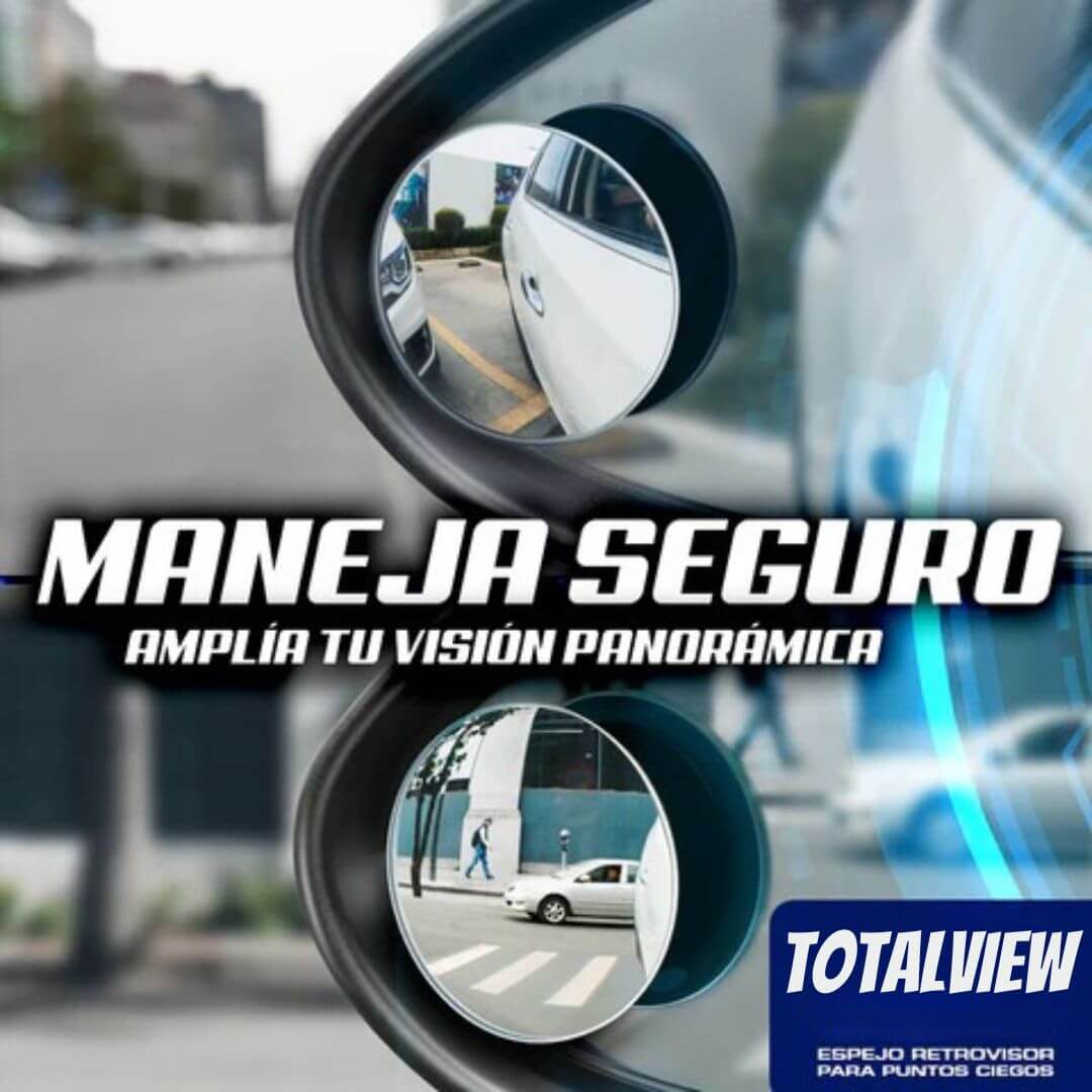 ¡PROMO 2X1! TotalView®️: Espejo Retrovisor Punto Ciego 360°