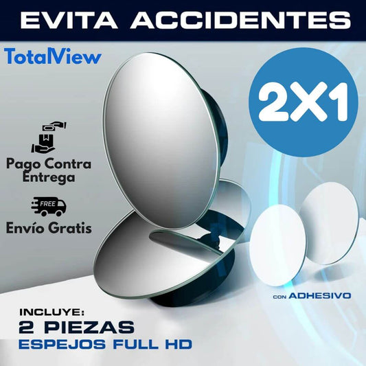 ¡PROMO 2X1! TotalView®️: Espejo Retrovisor Punto Ciego 360°